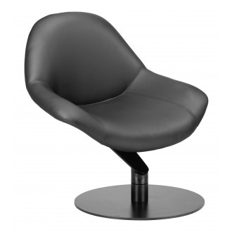 Zuo Modern Poole Accent Chair Black - Angled 1