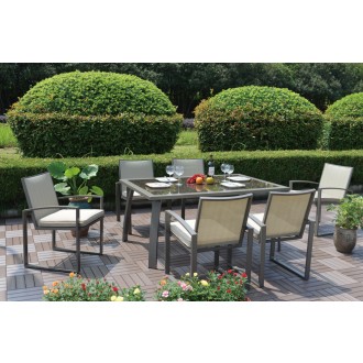Hospitality Rattan Patio Moldova 7-Piece Dining Set