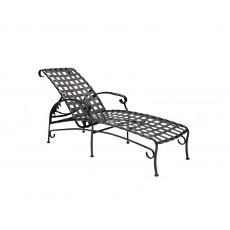 Woodard Et Cetera Ramsgate Strap Adjustable Chaise Lounge