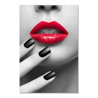 J&M Furniture Acrylic Art Red & Black | SB-61336B 