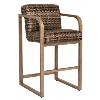 Woodard Reunion Bar Stool with Arms