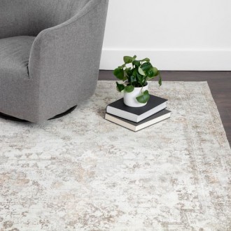 Sunpan Zagora Loom-Knotted Rug Cream/Beige in 6' X 9' / 8' X 10' / 9' X 12' / 10' X 14' - Lifestyle