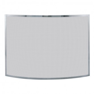 Mr. Bar-B-Q UniFlame® Single Panel Curved Pewter Finish Screen