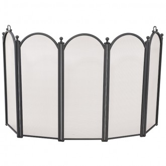 Mr. Bar-B-Q UniFlame® 5 Fold Black Finish Large Diameter Screen