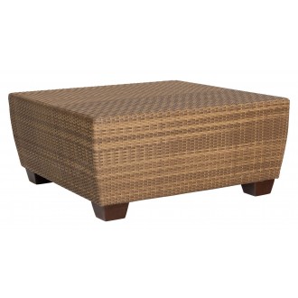 Woodard Saddleback Square Coffee Table in Mocha