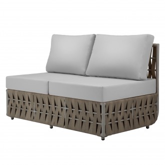 Source Furniture Scorpio Aluminum Armless Loveseat