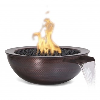 The Outdoor Plus Cazo Hammered Copper Fire & Water Bowl