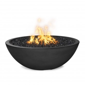 The Outdoor Plus 48" Sedona Concrete Narrow Ledge Fire Pit- Coffee