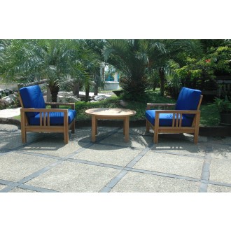 Anderson Teak SouthBay Deep Seating 3-Pieces Conversation Set A
