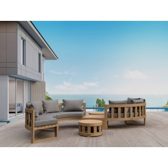 Anderson Teak Circular Modular Deep Seating Set - SET-813 - Lifestyle