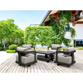 Anderson Teak SET-904-AL 5-pc Granada Aluminum Deep Seating
