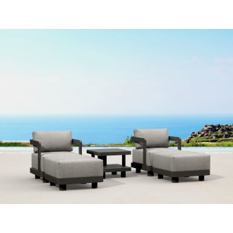 Anderson Teak SET-905-AL 5-pc Granada Aluminum Deep Seating