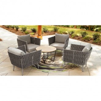 Source Furniture Aria 32" Aluminum Frame Club Chair