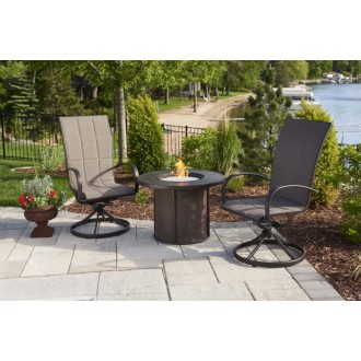 Outdoor Greatroom Company Stonefire 32" Fire Pit Table - Lifestyle