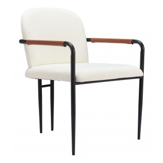 Sibu Dining Chair in Cream- front view 1