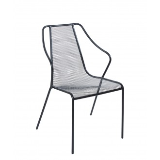 Kingston Armchair - Powder Coated Steel - Black