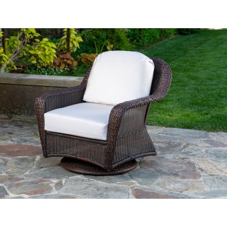 Tortuga Outdoor Sea Pines Outdoor Wicker Swivel Glider