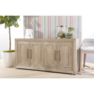 Essentials For Living Tapestry Counter Stool - Taupe & White Flat Rope, Taupe Stripe, Performance Pumice, Natural Gray Mahogany - Lifestyle