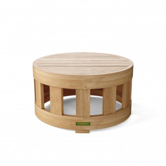 Anderson Teak Circular Coffee Table - Front