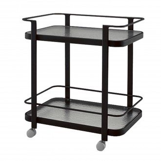 Woodard Et Cetera Aluminum Occasional Tea Cart