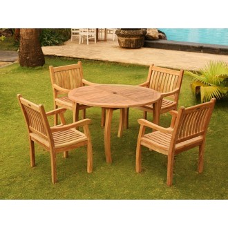 Tortuga Outdoor Jakarta 5Pc Dining Set Garden View