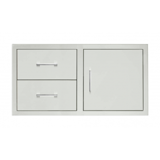 TrueFlame 42" 2-Drawer And Access Door Combo