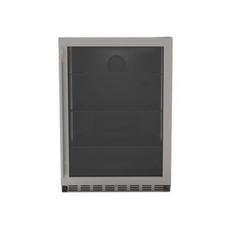 TrueFlame 5.1 Cu. Outdoor Rated Fridge With Glass Door - Door Closed