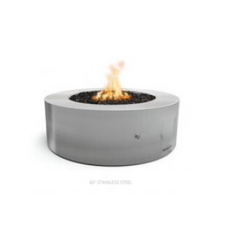 The Outdoor Plus 60" Unity Fire Pit - 18" Tall - Stainless Steel