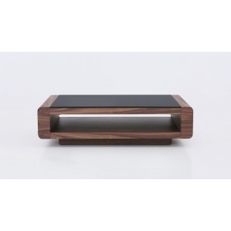 J&M Furniture Tudor Modern Coffee Table in Walnut