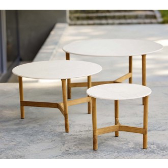 Cane-Line Twist Coffee Table, Small, Teak