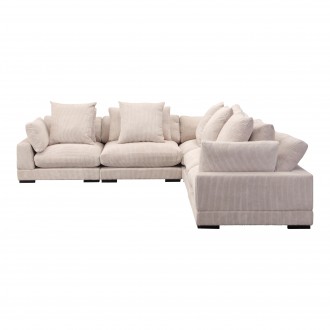 Moe's Home Collection Tumble Classic L Modular Sectional, Cappucino - AngleMoe's Home Collection Tumble Classic L Modular Sectional, Cappucino - Angle