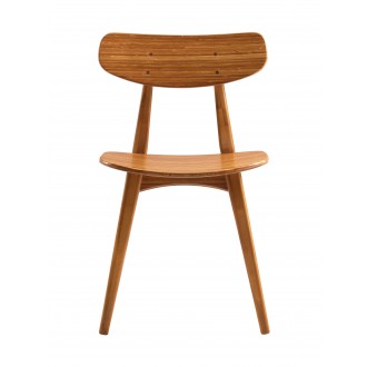 Greenington Cassia Dining Chair, Amber, (Set of 2), Front Angle