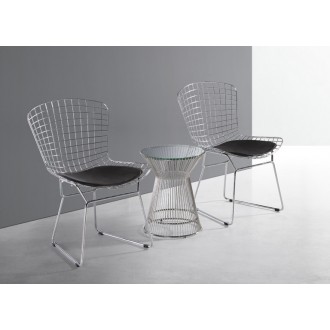 The Who Side Chair In Polished Chrome Wire Frame 