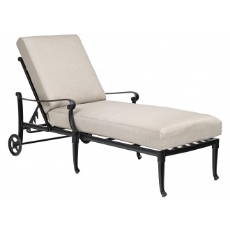 Woodard Wiltshire Adjustable Chaise Lounge - Angled