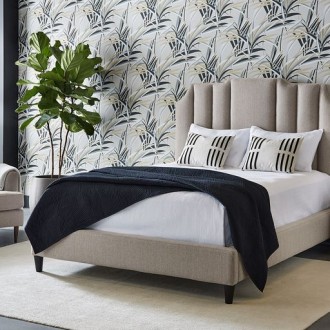 Sunpan Reyes Bed Liv Dove Queen - Lifestyle