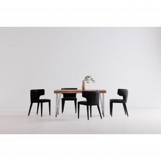 Moe's Home Collection Boneta Small Dining Table - Natural - Lifestyle