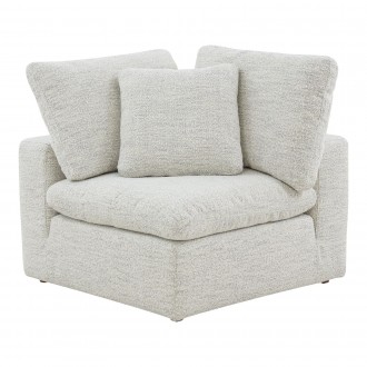 Moe's Home Collection Terra Condo Corner Chair Neverfear Fabric Coastside Sand - Front Angle