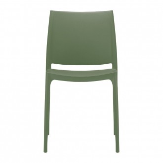 Compamia Maya Dining Chair Olive Green- Set of Two, Front Angle