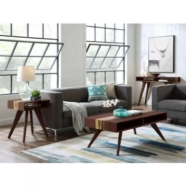 Greenington Azara Tiger Console Table, Sable - Lifestyle