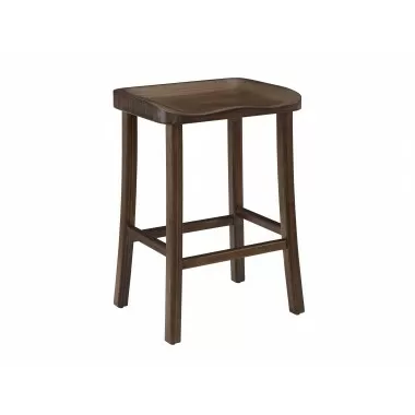 Greenington Tulip Counter Height Stool Black Walnut - Set of Two- Front Side Angle