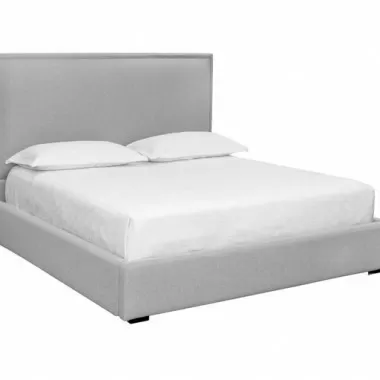 Sunpan Rita Bed King Liv Dove - Front Side Angle