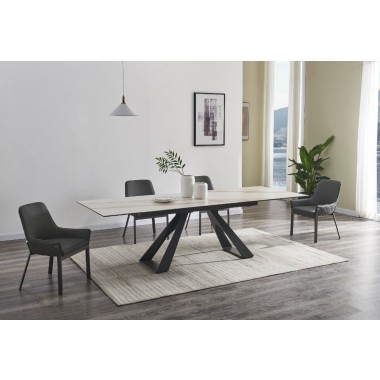 J&M Furniture Swan Extension Table 