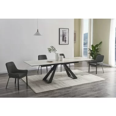 J&M Furniture Swan Extension Table 