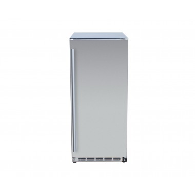 TrueFlame 15" Outdoor Rated Fridge With Stainless Door - Front