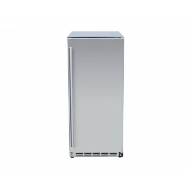 TrueFlame 15" Outdoor Rated Fridge With Stainless Door - Front