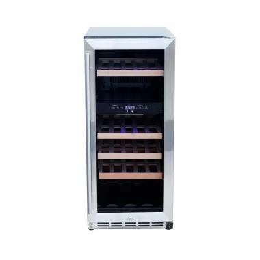 TrueFlame 15" Outdoor Rated Dual Zone Wine Cooler - Front Door Closed