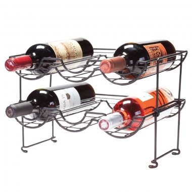 Oenophilia Halfpipe Stackable Wine Rack - Double
