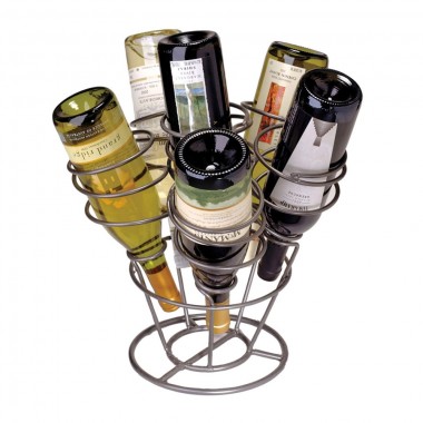 Oenophilia Bottle Bouquet in Gunmetal - With Contents