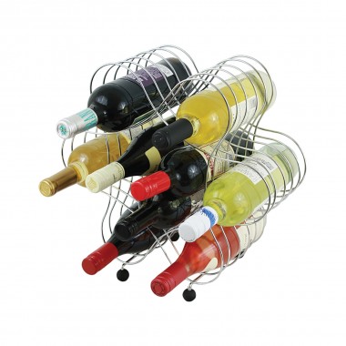 Oenophilia Atomic Wine Rack - With Bottles