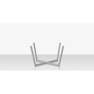 Source Furniture Contemporary Flat X 49 Style Dining Table Base Front